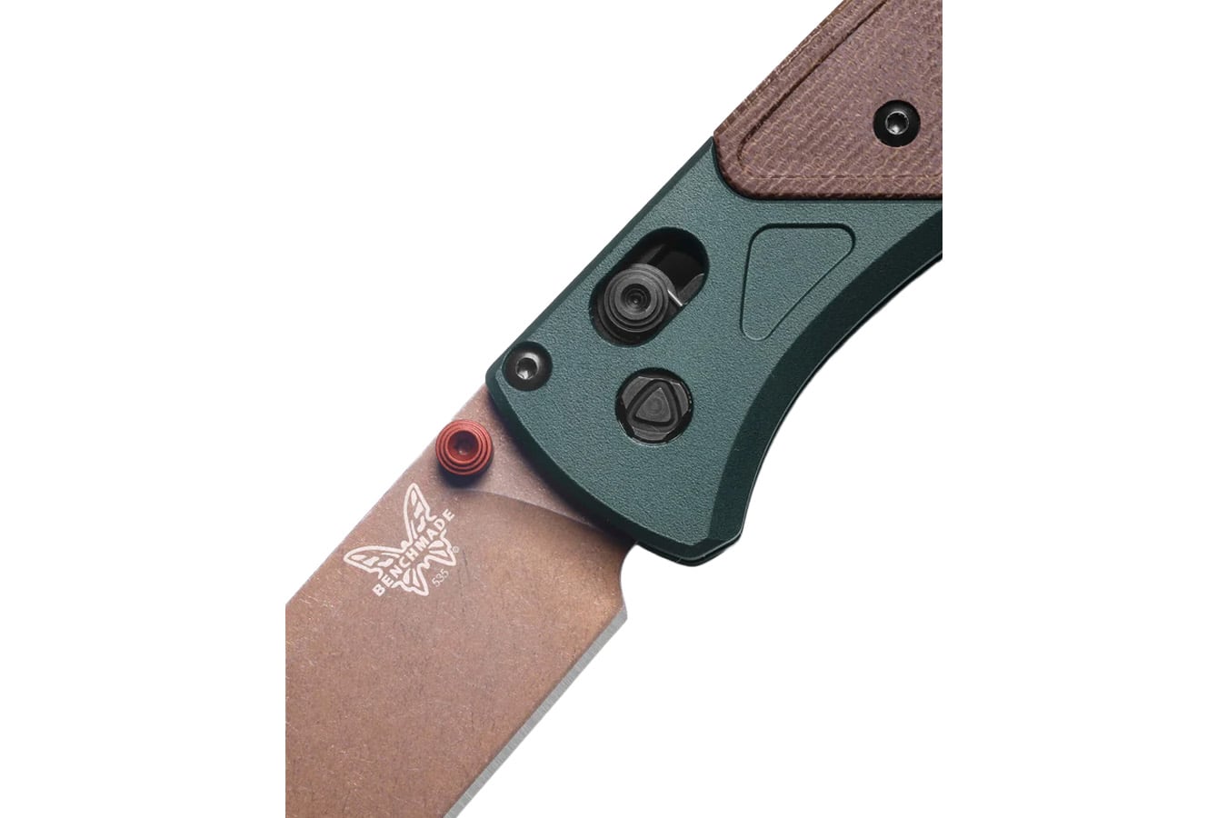Benchmade Knife Bugout Drop Point Knife Taiga Green